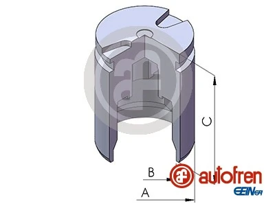 Piston, brake caliper
